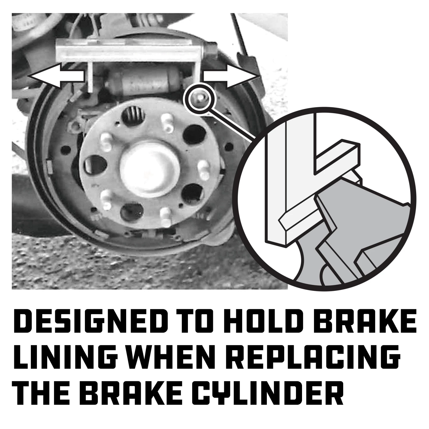 Powerbuilt Drum Brake Lining Holding Tool - 647645 4 Powerbuilt Drum Brake Lining Holding Tool - 647645 - Image 4