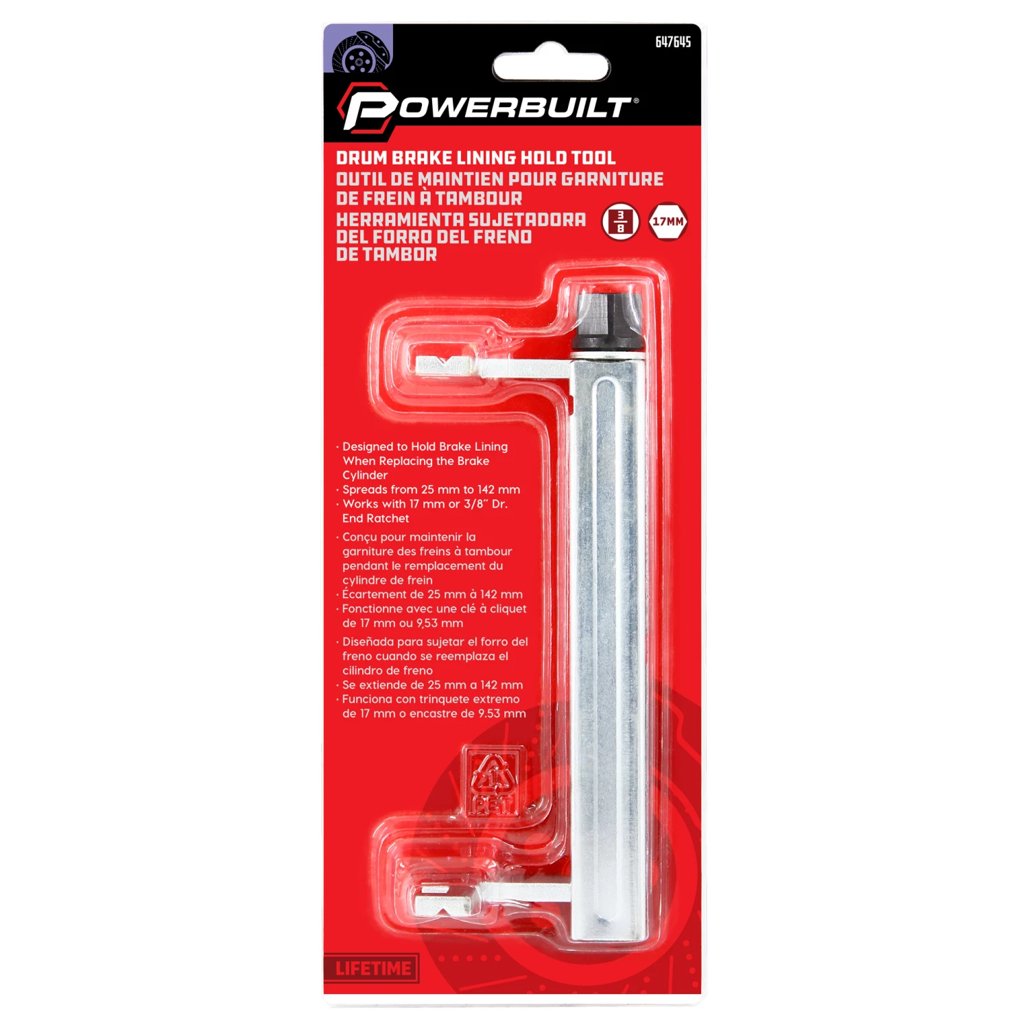 Powerbuilt Drum Brake Lining Holding Tool - 647645 5 Powerbuilt Drum Brake Lining Holding Tool - 647645 - Image 5