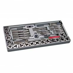 Powerbuilt 40 Pc. Metric Tap & Die Set W/Injection Case - 647772