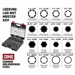 Powerbuilt 16 Pc. Locking Lug Nut Master Key Set - 647860 -Powerbuilt Tools Store Online 647860 03