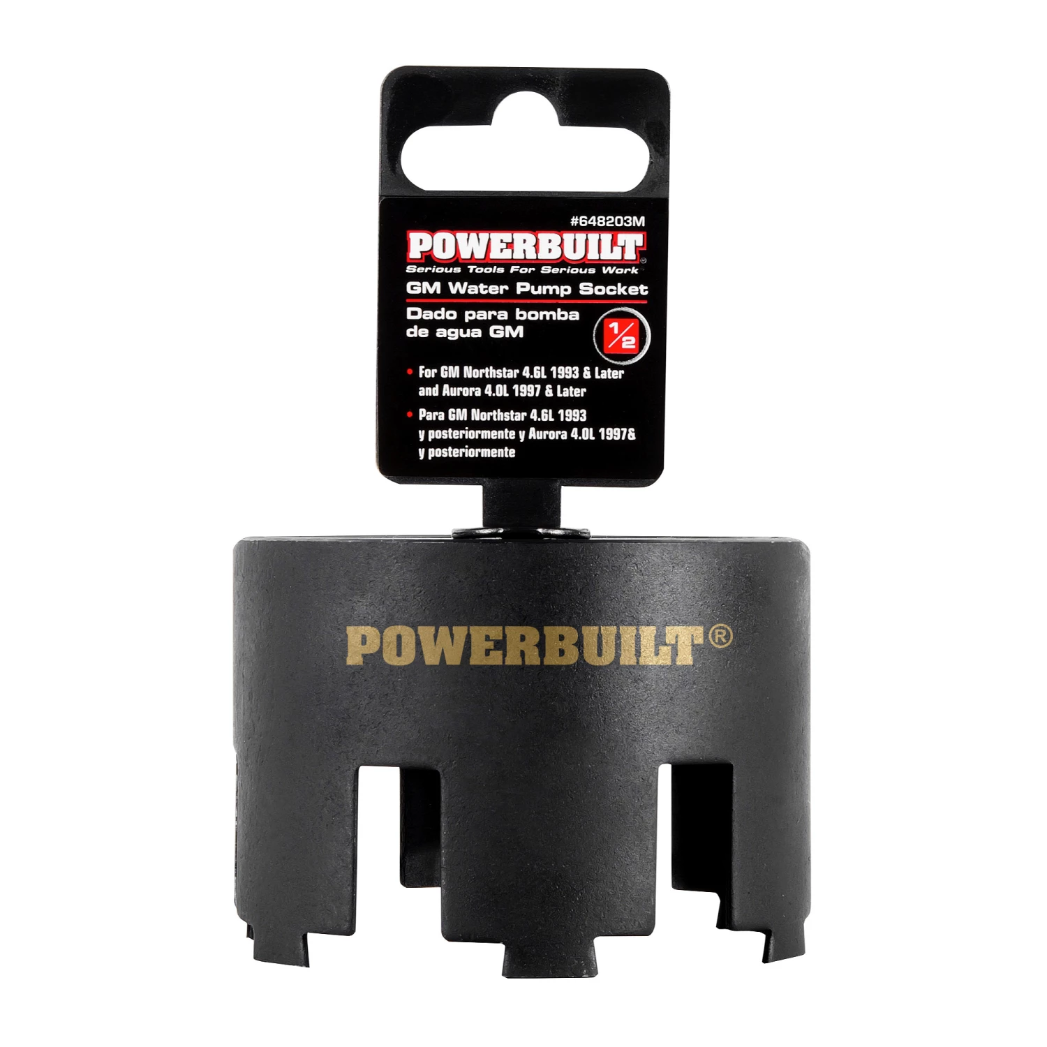 Powerbuilt 1/2 in. Drive GM Water Pump Removal and Installation Socket - 648203M 3 Powerbuilt 1/2 in. Drive GM Water Pump Removal and Installation Socket - 648203M - Image 3
