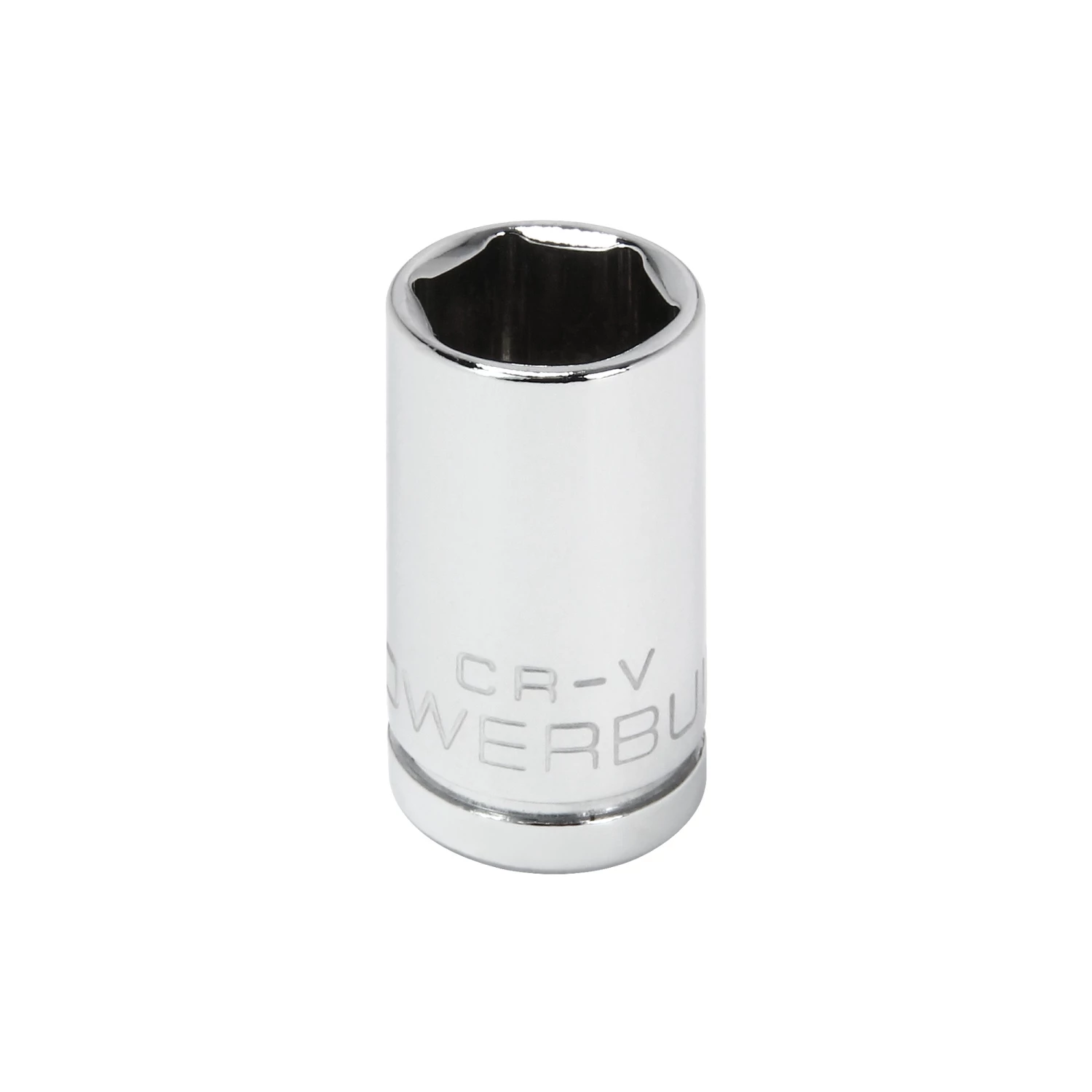 Powerbuilt 1/4 Inch Drive x 3/8 Inch 6 Point Shallow Socket - 648277 1 Powerbuilt 1/4 Inch Drive x 3/8 Inch 6 Point Shallow Socket - 648277