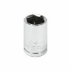 Powerbuilt 1/4 Inch Drive x 7/16 Inch 6 Point Shallow Socket - 648278