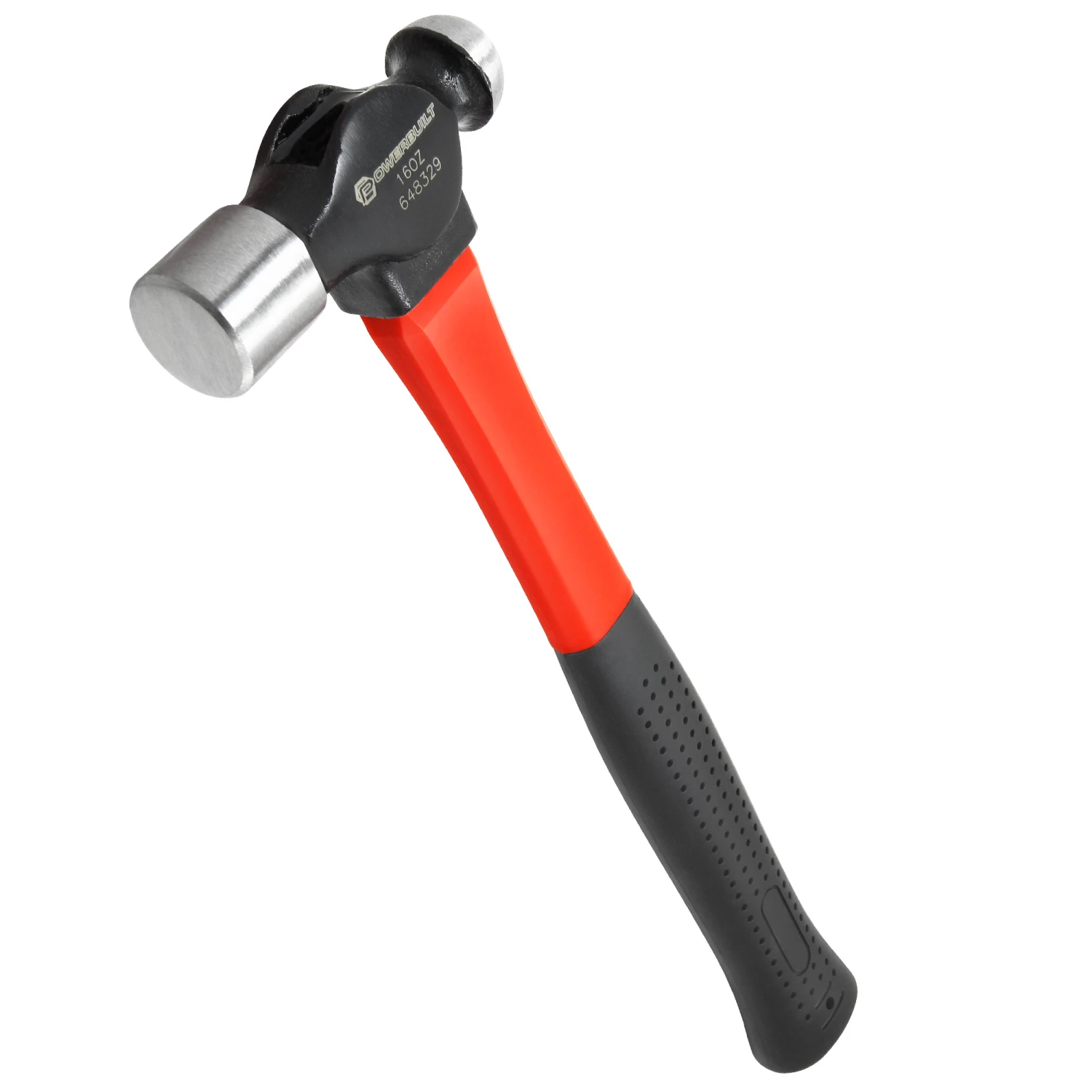 Powerbuilt 16 oz. Ball-Peen Hammer with Fiberglass Handle - 648329 1 Powerbuilt 16 oz. Ball-Peen Hammer with Fiberglass Handle - 648329