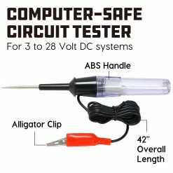 Powerbuilt Computer Safe Circuit Tester - 648344 6 Powerbuilt Computer Safe Circuit Tester - 648344 -Powerbuilt Tools Store Online 648344 02