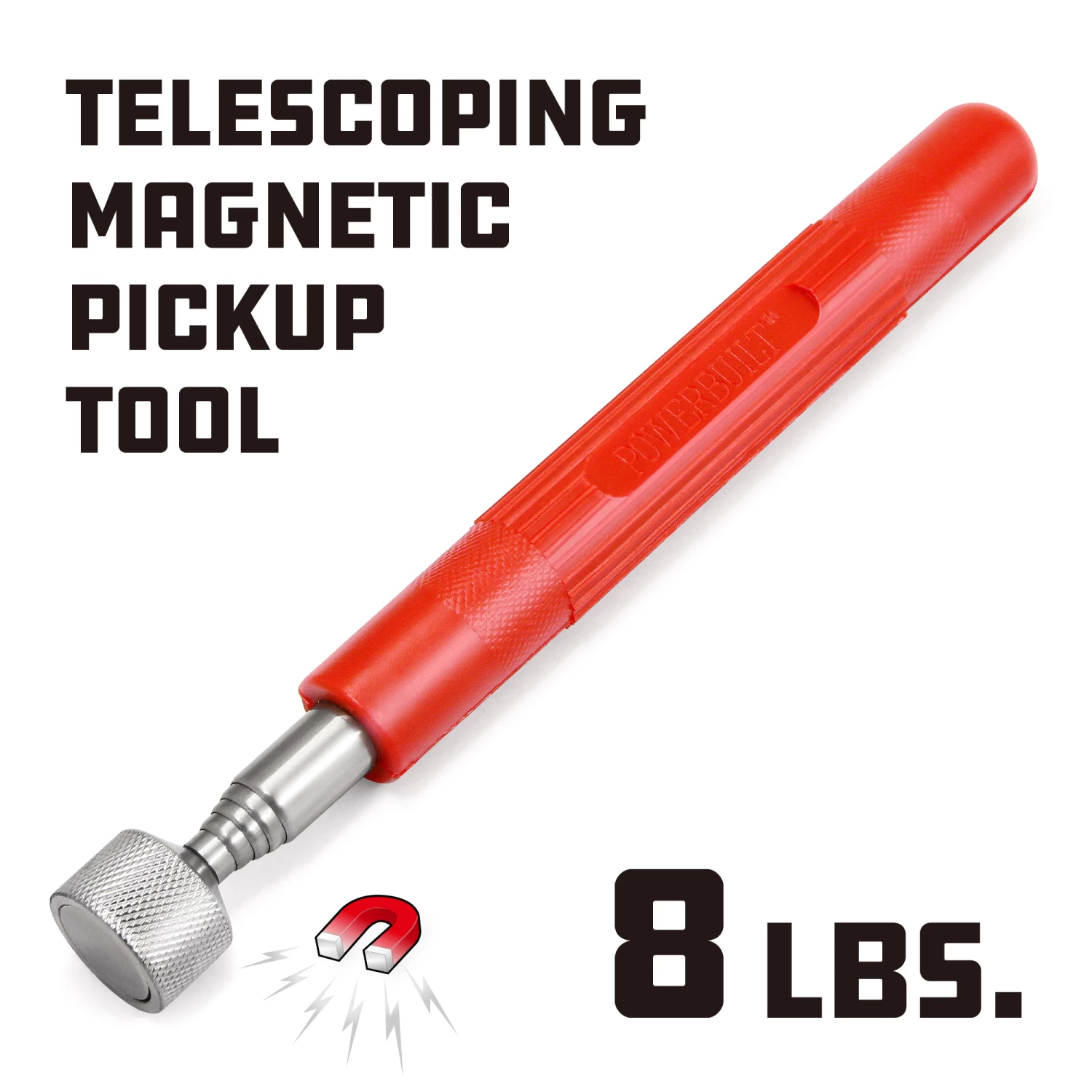 Powerbuilt 8 Lb Telescoping Magnetic Grabber Retriever Pickup Tool - 648508 2 Powerbuilt 8 Lb Telescoping Magnetic Grabber Retriever Pickup Tool - 648508 - Image 2