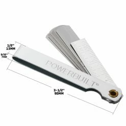 Powerbuilt 9 Blade Feeler Gauge And Ruler - 648514 -Powerbuilt Tools Store Online 648514 03