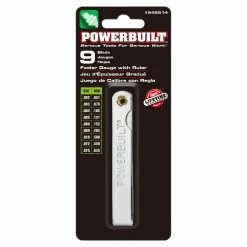 Powerbuilt 9 Blade Feeler Gauge And Ruler - 648514 -Powerbuilt Tools Store Online 648514 05
