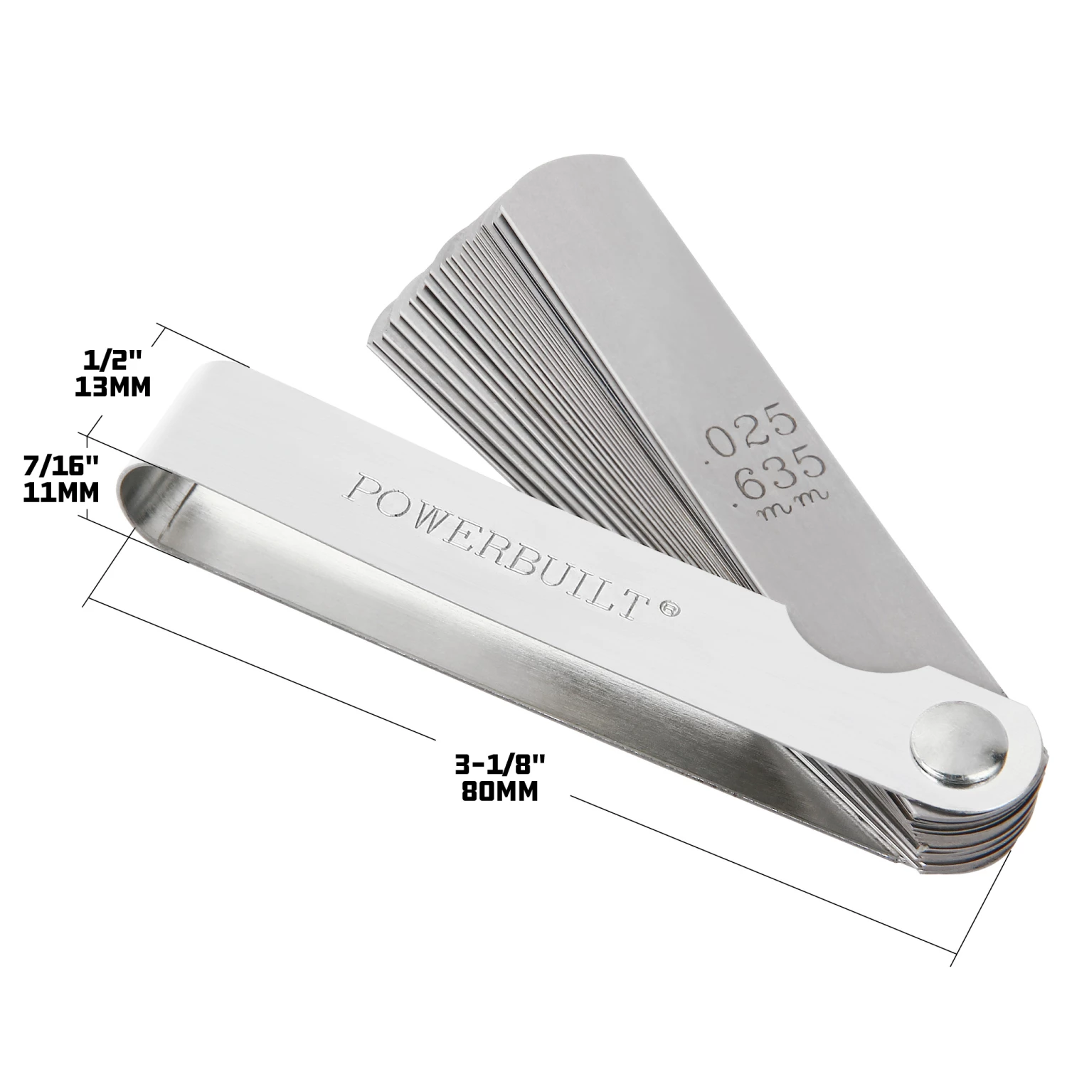 Powerbuilt 26 Blade Master Feeler Gauge Set - 648517 3 Powerbuilt 26 Blade Master Feeler Gauge Set - 648517 - Image 3