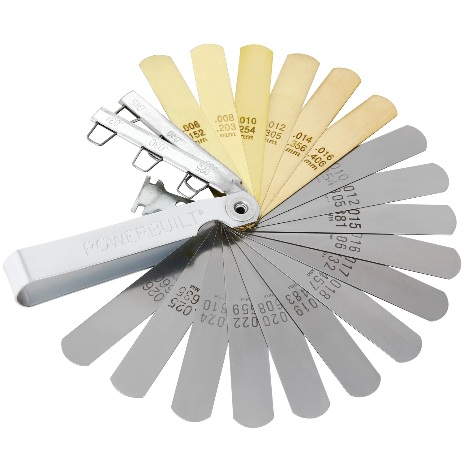 Powerbuilt 24-Blade Combo Tune-Up Gauge - 648518 1 Powerbuilt 24-Blade Combo Tune-Up Gauge - 648518