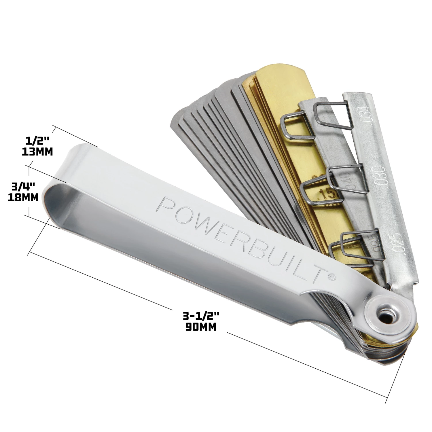 Powerbuilt 24-Blade Combo Tune-Up Gauge - 648518 3 Powerbuilt 24-Blade Combo Tune-Up Gauge - 648518 - Image 3