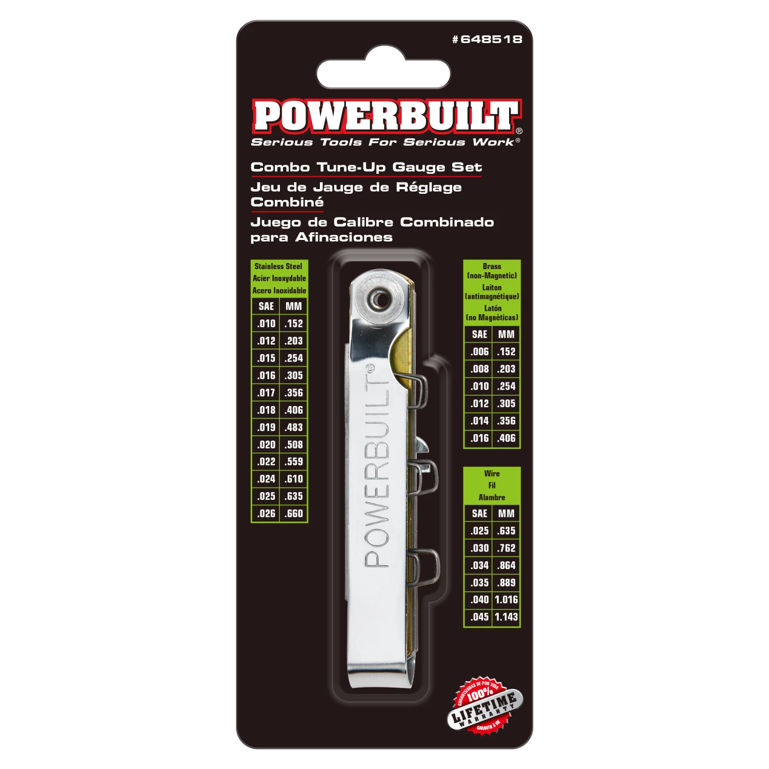 Powerbuilt 24-Blade Combo Tune-Up Gauge - 648518 5 Powerbuilt 24-Blade Combo Tune-Up Gauge - 648518 - Image 5