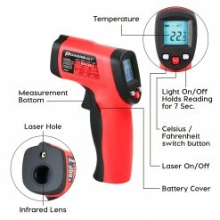 Powerbuilt Infrared Thermometer - 648564 -Powerbuilt Tools Store Online 648564 05