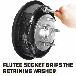 Powerbuilt Universal Drum Brake Retaining Spring Washer Tool - 648592 -Powerbuilt Tools Store Online 648592 04