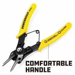 Powerbuilt Snap Ring Pliers Set, 4 interchangeable Heads, Straight, 45°, and 90° 8 Powerbuilt Snap Ring Pliers Set, 4 interchangeable Heads, Straight, 45°, and 90° -Powerbuilt Tools Store Online 648598 04