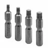Powerbuilt 4 Pc. XZN Triple Square Spline Bit 12 Point Set, M6-M12 - 648599M