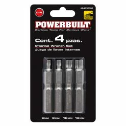Powerbuilt 4 Pc. XZN Triple Square Spline Bit 12 Point Set, M6-M12 - 648599M -Powerbuilt Tools Store Online 648599m 05