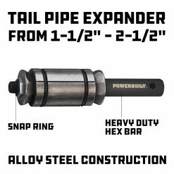 Powerbuilt 2 Piece Exhaust Set Kit 9, Pipe Cutter, Pipe Expander - 648634 -Powerbuilt Tools Store Online 648634 05