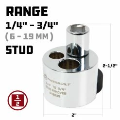 Powerbuilt Stud Remover 1/4 Inch to 3/4 Inch - 648639 -Powerbuilt Tools Store Online 648639 02 a