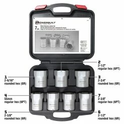 Powerbuilt 7 Piece Wheel Bearing Lock Nut Kit , Ford/ Dodge/ Toyota Trucks 8 Powerbuilt 7 Piece Wheel Bearing Lock Nut Kit , Ford/ Dodge/ Toyota Trucks -Powerbuilt Tools Store Online 648642 02