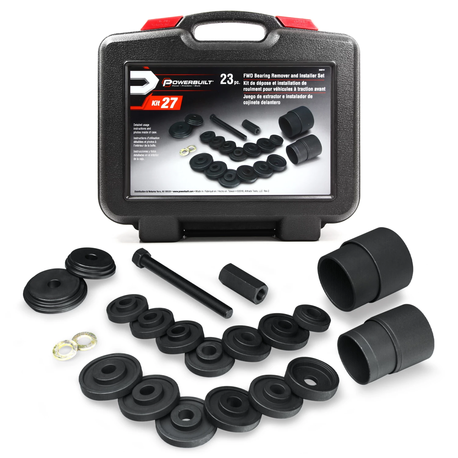Powerbuilt 23 Piece Forward Bearing Remover & Installation Set - 648741 1 Powerbuilt 23 Piece Forward Bearing Remover & Installation Set - 648741