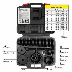 Powerbuilt 23 Piece Forward Bearing Remover & Installation Set - 648741 7 Powerbuilt 23 Piece Forward Bearing Remover & Installation Set - 648741 -Powerbuilt Tools Store Online 648741 case 1