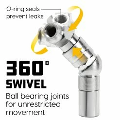 Powerbuilt 360 Degree Grease Gun Swivel Connector - 648759 -Powerbuilt Tools Store Online 648759 03