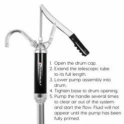 Powerbuilt Lever Action Barrel Pump - 648770 -Powerbuilt Tools Store Online 648770 05