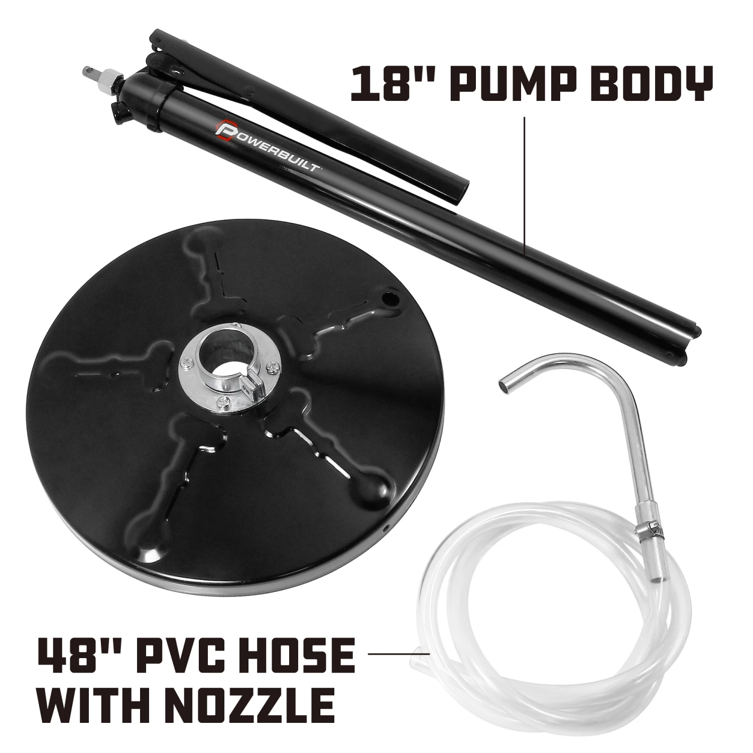 Powerbuilt Lever Bucket Pump for 5 Gallon Buckets - 648772 2 Powerbuilt Lever Bucket Pump for 5 Gallon Buckets - 648772 - Image 2