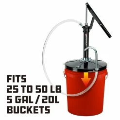 Powerbuilt Lever Bucket Pump for 5 Gallon Buckets - 648772 8 Powerbuilt Lever Bucket Pump for 5 Gallon Buckets - 648772 -Powerbuilt Tools Store Online 648772 03