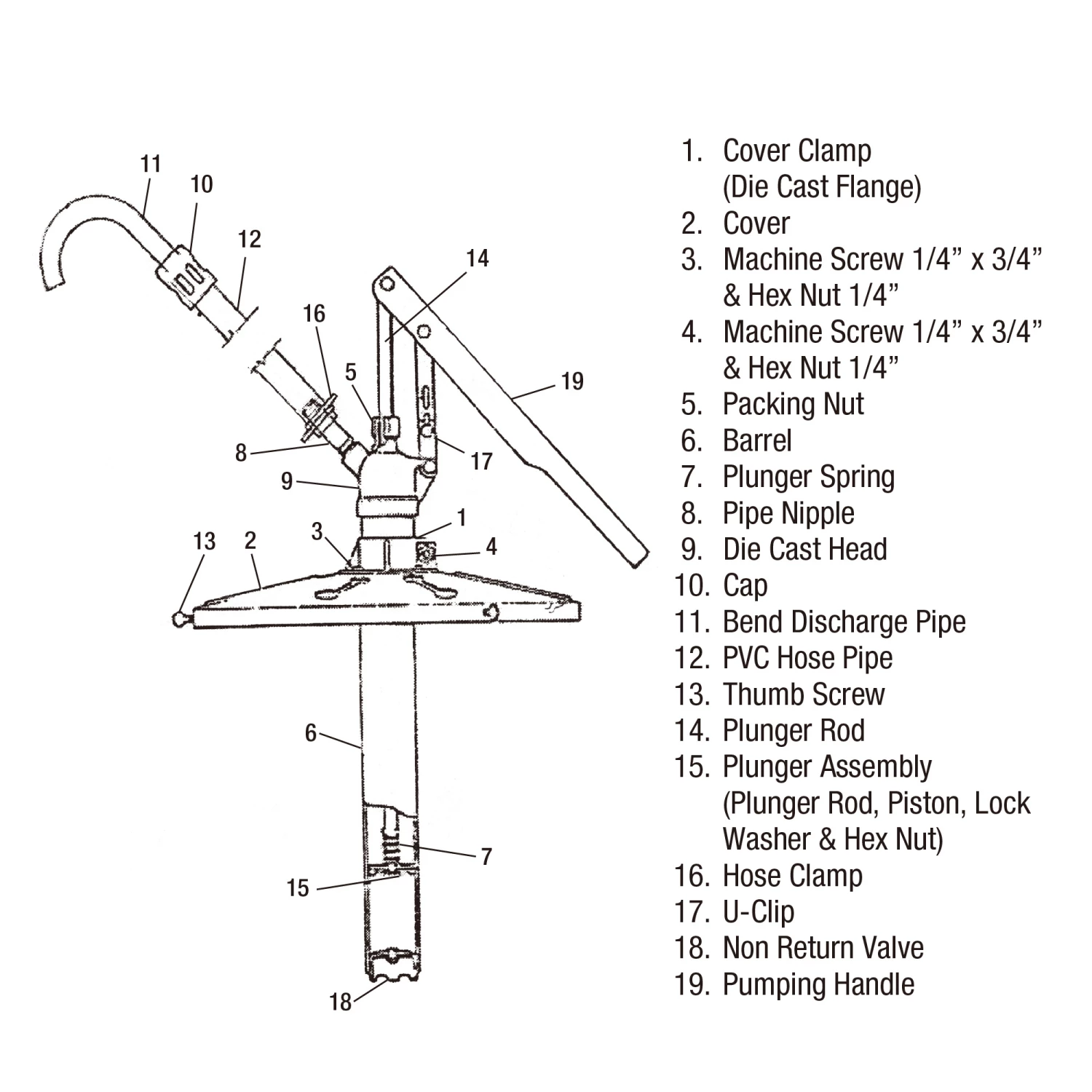 Powerbuilt Lever Bucket Pump for 5 Gallon Buckets - 648772 4 Powerbuilt Lever Bucket Pump for 5 Gallon Buckets - 648772 - Image 4