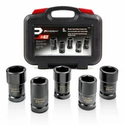 Powerbuilt 5 Piece Master Budd Wheel Socket Kit - 648993