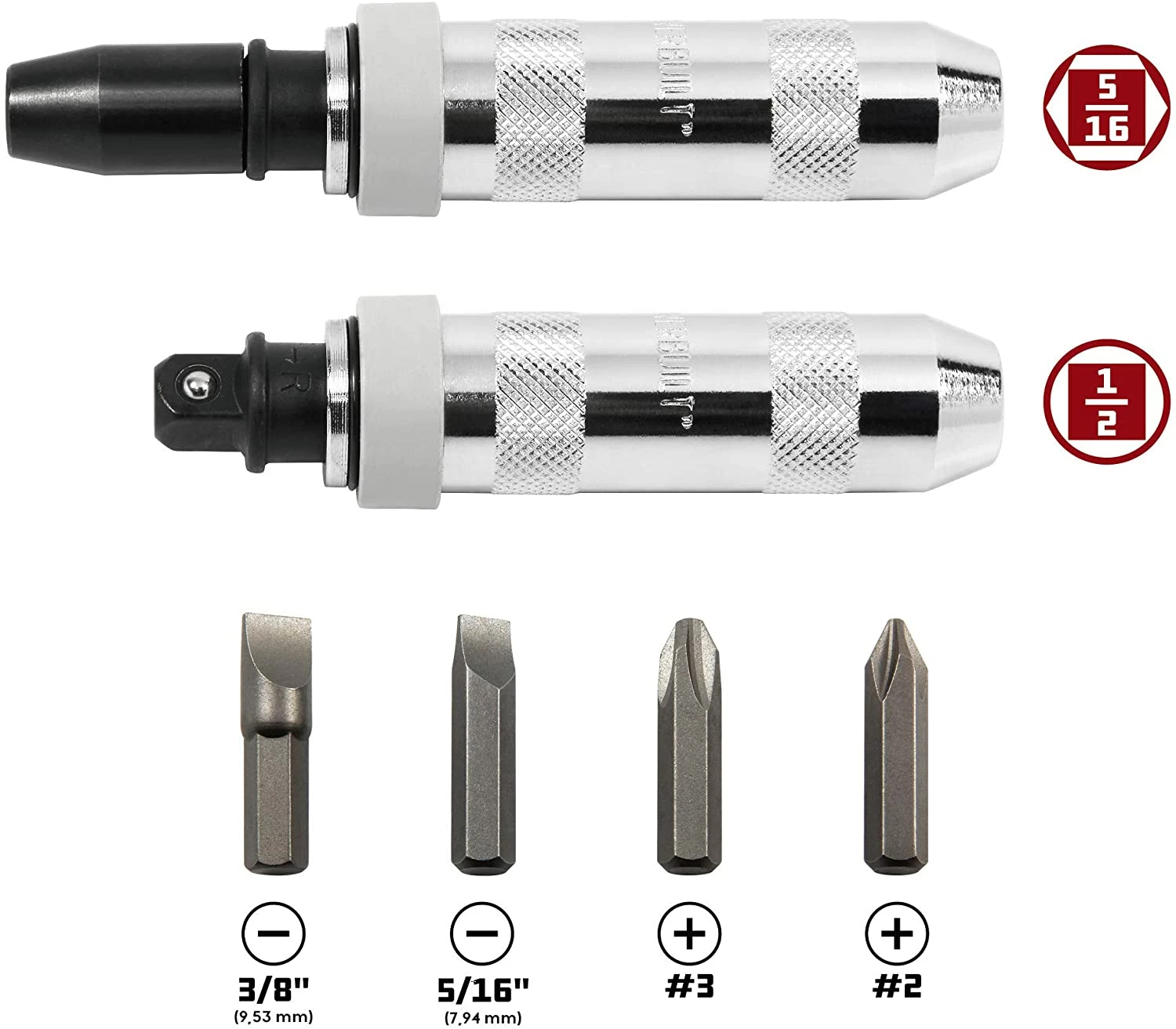 Powerbuilt 648002 1/2" Dr. Impact Driver Kit 3 Powerbuilt 648002 1/2" Dr. Impact Driver Kit - Image 3