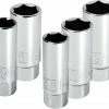 Powerbuilt 640855 3/8-Inch Drive Spark Plug Socket Set, 5-Piece