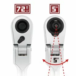 Powerbuilt 3/8 Inch Drive 72 Tooth Pro Tech 9 Inch Long Reach Flex Head Ratchet with Contour Handle - 649952 -Powerbuilt Tools Store Online 72t20protech20flex20ratchet 03 1