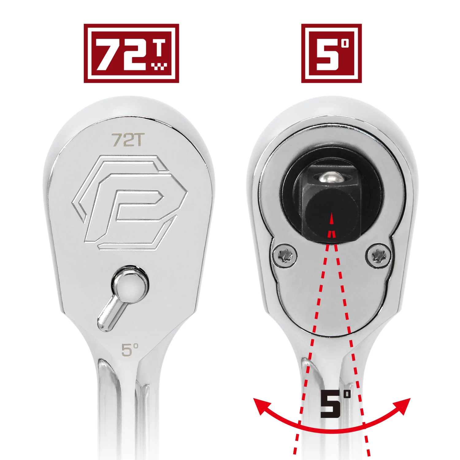 Powerbuilt 3/8 Inch Drive 72 Tooth Sealed Head Ratchet - 649931 2 Powerbuilt 3/8 Inch Drive 72 Tooth Sealed Head Ratchet - 649931 - Image 2