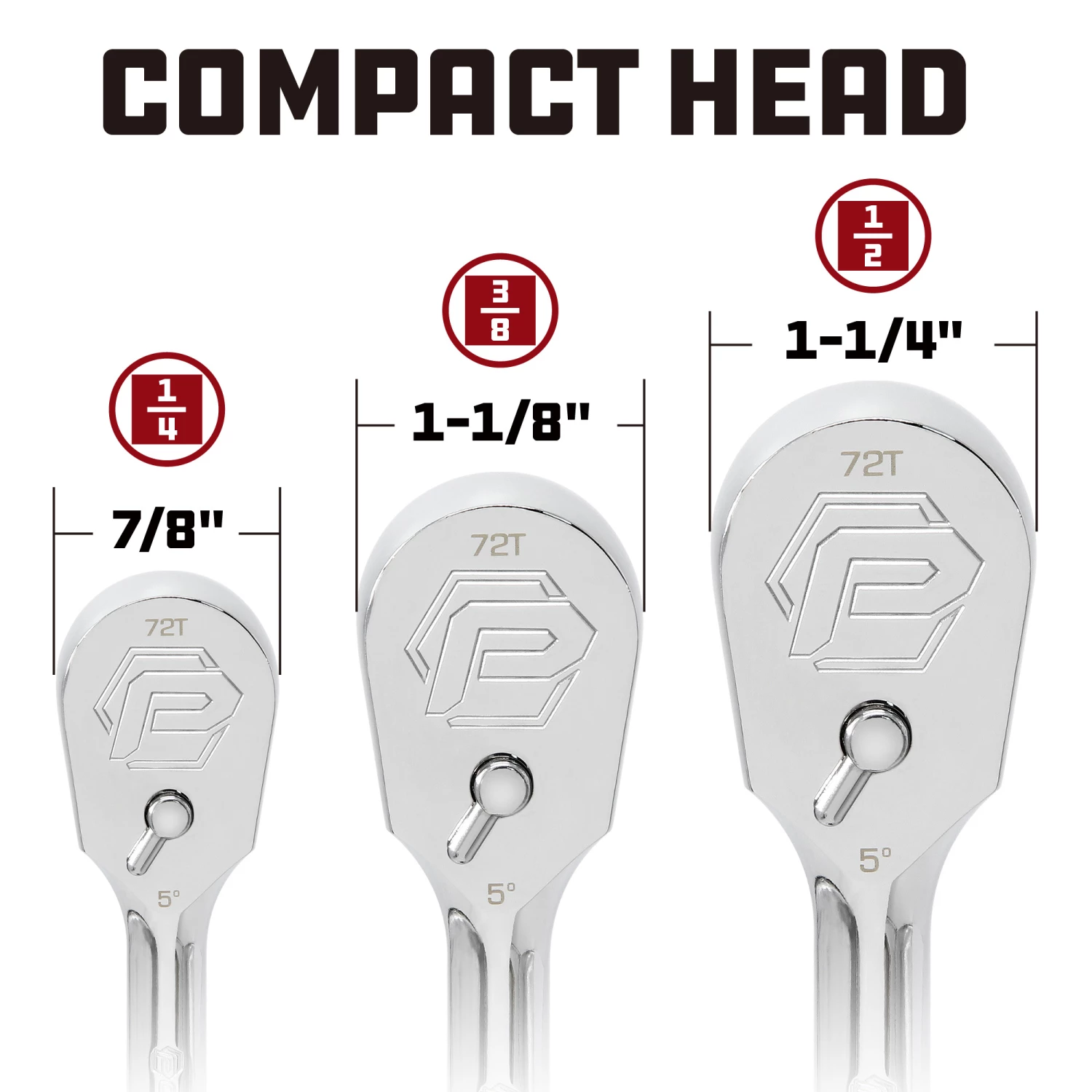 Powerbuilt 3/8 Inch Drive 72 Tooth Sealed Head Ratchet - 649931 4 Powerbuilt 3/8 Inch Drive 72 Tooth Sealed Head Ratchet - 649931 - Image 4