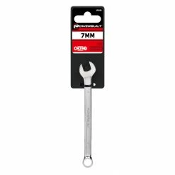 Powerbuilt 7 MM Fully Polished Long Pattern Metric Combination Wrench - 640484 -Powerbuilt Tools Store Online 7mm 03