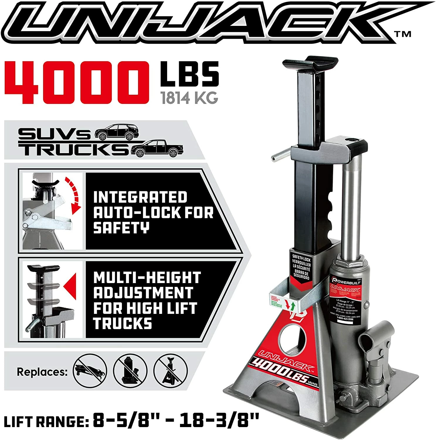 Powerbuilt 620470 Unijack - 4000 lb. Capacity 3 Powerbuilt 620470 Unijack - 4000 lb. Capacity - Image 3