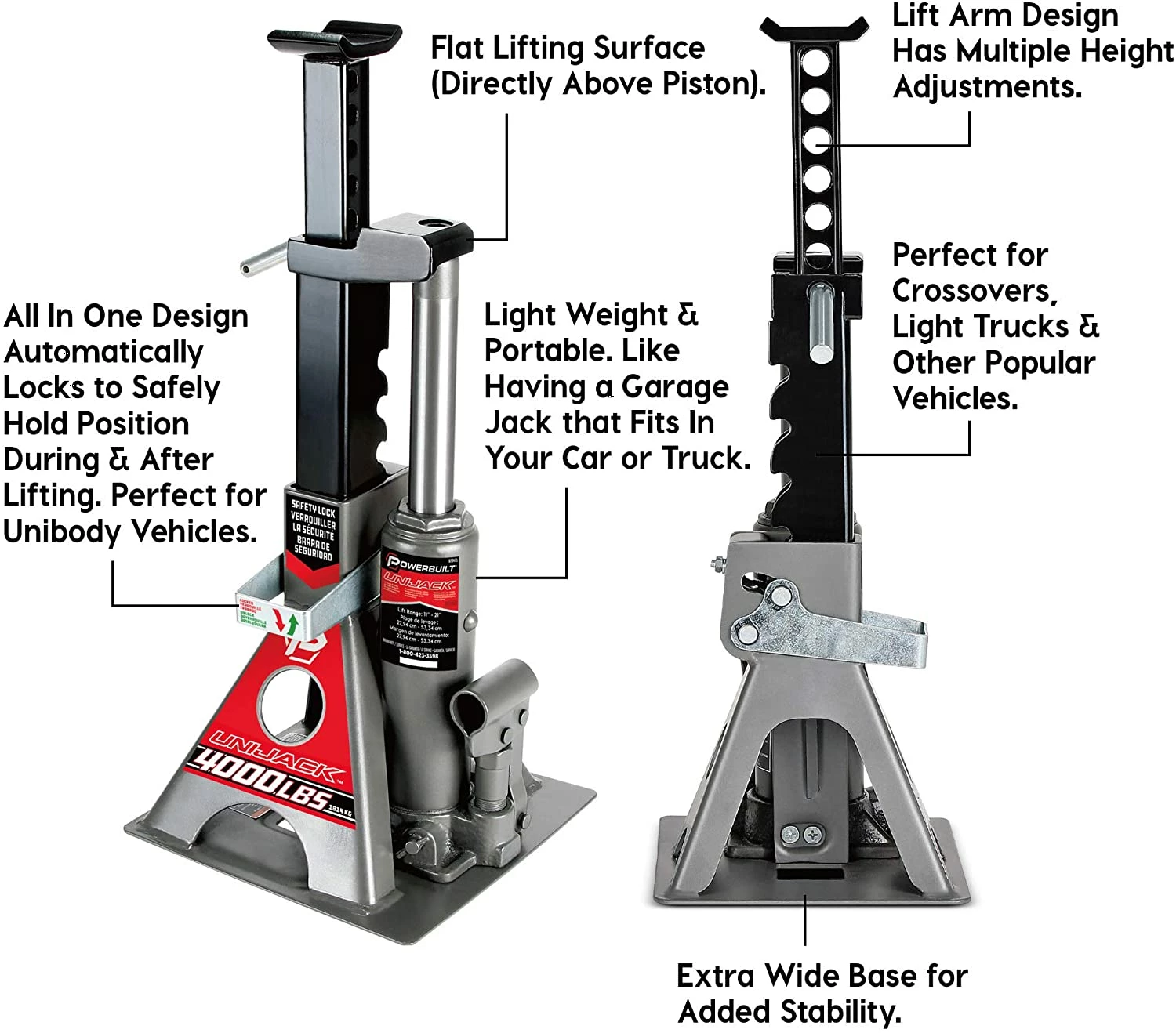 Powerbuilt 620470 Unijack - 4000 lb. Capacity 4 Powerbuilt 620470 Unijack - 4000 lb. Capacity - Image 4