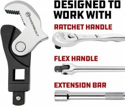 Powerbuilt 2 Piece Spring-Loaded Auto Size Adjusting Crowfoot Wrench Set, Universal Wrench , Multi-Size Wrench, Self-Adjusting Wrench, Pow -Powerbuilt Tools Store Online 81bbxN3JnpL. AC SL1500