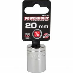 Powerbuilt 1/2" Dr. 20mm 6Pt Socket - 940097 -Powerbuilt Tools Store Online 940097v1