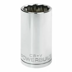 Powerbuilt 1/2 in. Drive x 32mm 12 Point Deep Socket - 940175
