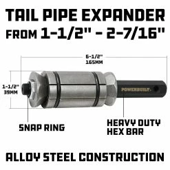 Powerbuilt Medium Exhaust Pipe Expander Range: 1-1/2" To 2-7/16" - 940378 -Powerbuilt Tools Store Online 940378 02 a