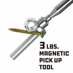 Powerbuilt 3 Lb Telescoping Magnetic Retriever Grabber Tool with Clip - 940631 -Powerbuilt Tools Store Online 940631 04
