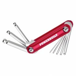 Powerbuilt 8 Pc. Metric Ball End Folding Hex Wrench Set, 1.5mm to 8mm