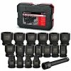 Powerbuilt 18 Piece 1/2 Inch Drive 6 Point SAE Impact Socket Set - 940837