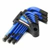 Powerbuilt 9 Piece SAE Short Arm Hex Key Set, 1/16-Inch to 3/8-Inch