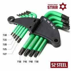 Powerbuilt 9 Piece Short Arm Tamper-Proof Torx Key Wrench Set - 941071 8 Powerbuilt 9 Piece Short Arm Tamper-Proof Torx Key Wrench Set - 941071 -Powerbuilt Tools Store Online 941071 02
