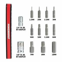 Powerbuilt 13 Piece Metric Hex Screwdriver Bit Set with Magnetic Bit Holder -Powerbuilt Tools Store Online 941127 03